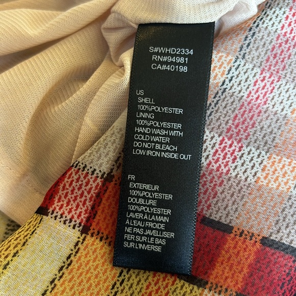 NWT Forever 21 Multi colored plaid button mini dress.  Small. Never worn. - Picture 7 of 7